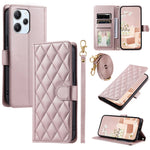 For Xiaomi Redmi 12 4G / Redmi 12 5G (Global) / Poco M6 Pro 5G Case Leather Wallet Anti-drop Phone Cover with 2 Straps