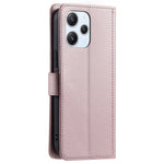 For Xiaomi Redmi 12 4G / Redmi 12 5G (Global) / Poco M6 Pro 5G Case Leather Wallet Anti-drop Phone Cover with 2 Straps