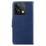 Xiaomi Redmi Note 13 5G-skal i PU-läder, stötsäkert heltäckande mobilskal