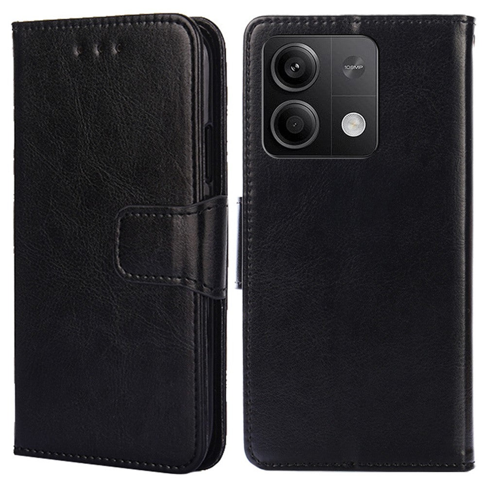 Xiaomi Redmi Note 13 5G-skal i PU-läder, stötsäkert heltäckande mobilskal