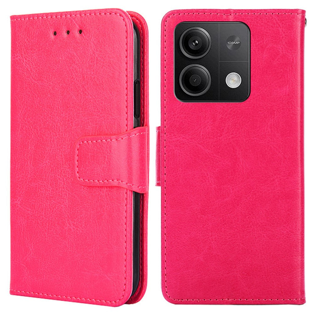 Xiaomi Redmi Note 13 5G-skal i PU-läder, stötsäkert heltäckande mobilskal