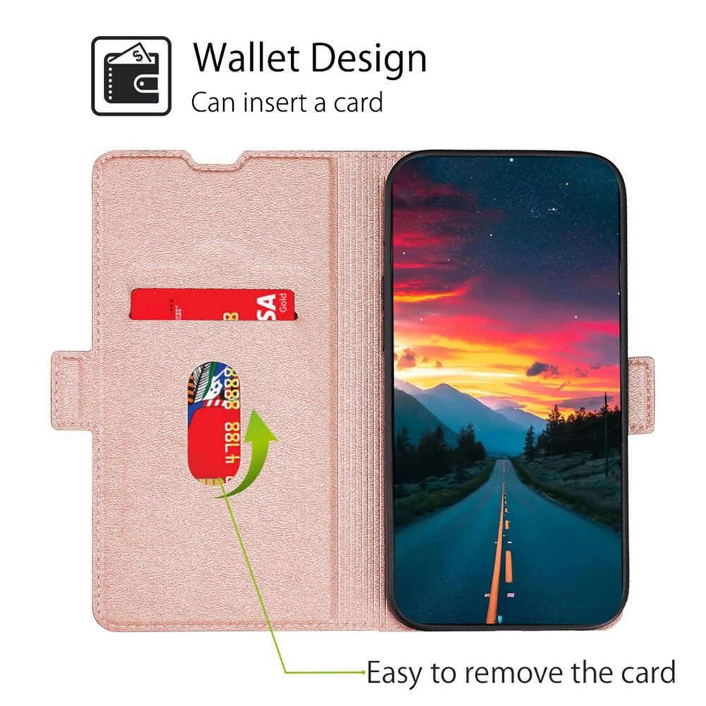For Xiaomi Redmi Note 13 5G Case Slim PU Leather Shockproof Phone Cover with Card Holder