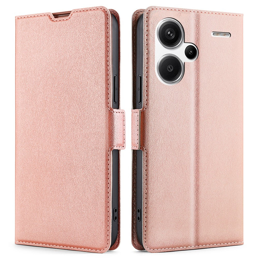 Xiaomi Redmi Note 13 Pro+ 5G-skal Skyddande TPU-innerskal PU-lädermobilfodral