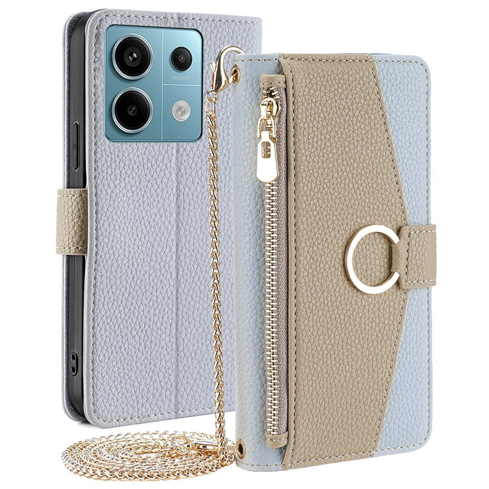 Skuldercover til Xiaomi Redmi Note 13 Pro 5G / Poco X6 5G med lynlås og makeup-spejl