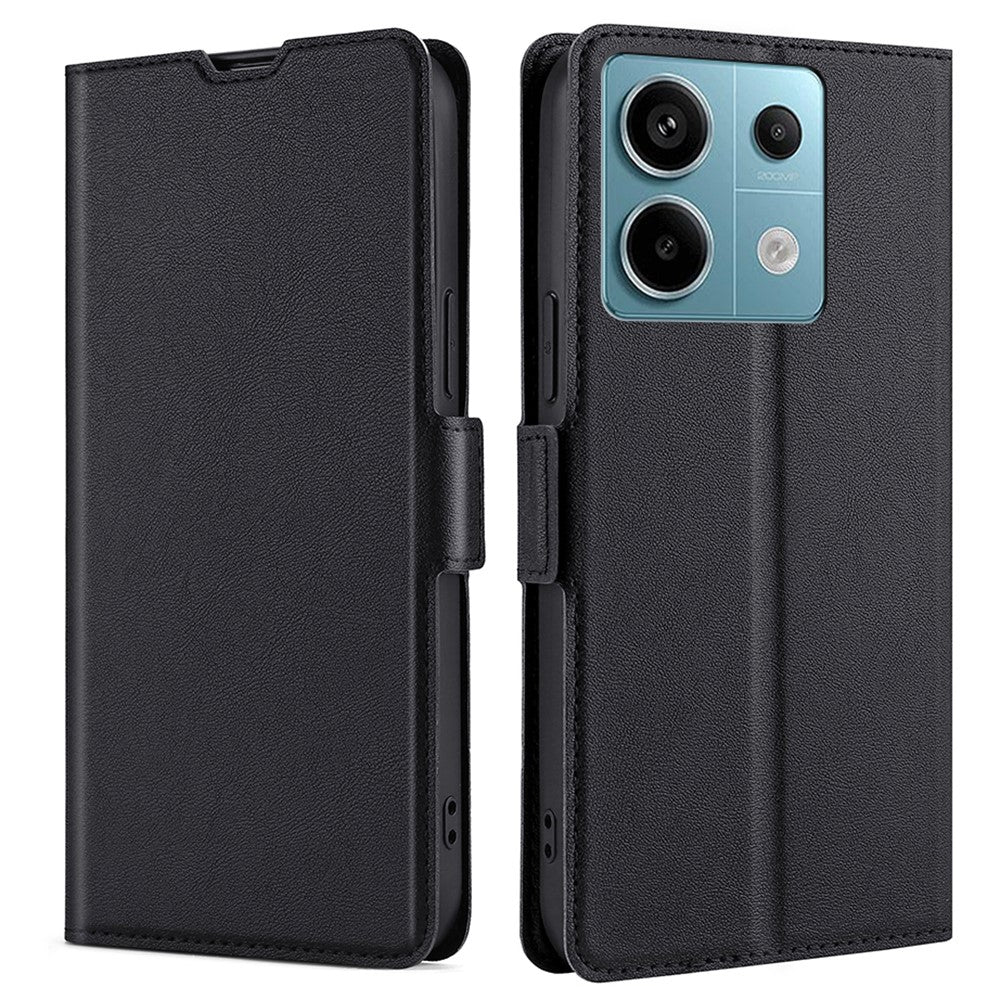 Xiaomi Redmi Note 13 Pro 5G / Poco X6 5G Skyddsskal TPU Innerskal PU Läder mobilfodral