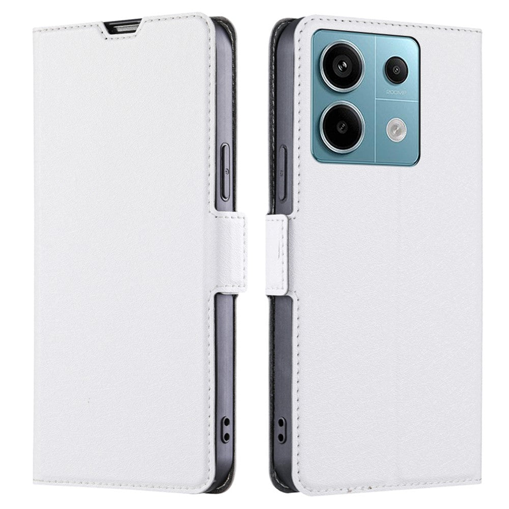 Xiaomi Redmi Note 13 Pro 5G / Poco X6 5G Skyddsskal TPU Innerskal PU Läder mobilfodral
