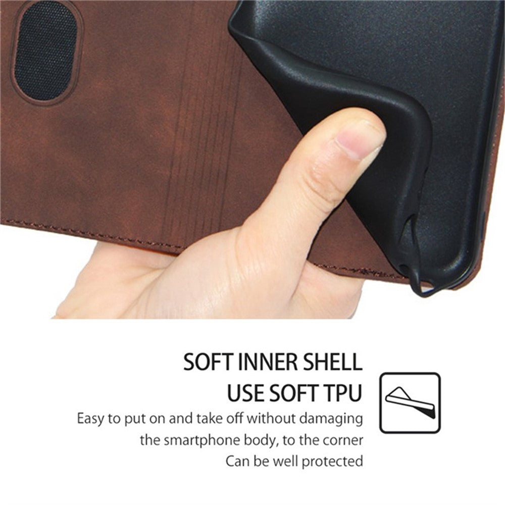 For Xiaomi Redmi Note 13 Pro+ 5G Case Skin-touch PU Leather Card Holder Phone Cover
