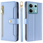 For Xiaomi Redmi Note 13 4G Cover Drop-proof Protection Leather Phone Case with 2 Straps
