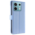 For Xiaomi Redmi Note 13 4G Cover Drop-proof Protection Leather Phone Case with 2 Straps