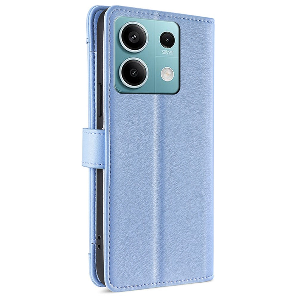 For Xiaomi Redmi Note 13 4G Cover Drop-proof Protection Leather Phone Case with 2 Straps