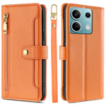 For Xiaomi Redmi Note 13 4G Cover Drop-proof Protection Leather Phone Case with 2 Straps