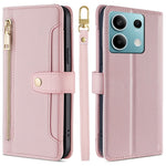 For Xiaomi Redmi Note 13 4G Cover Drop-proof Protection Leather Phone Case with 2 Straps