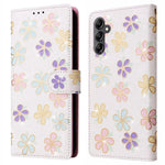 Til Samsung Galaxy A15 4G / 5G Læder Cover RFID Blokerende Flip Folio Lakeret Telefon Etui