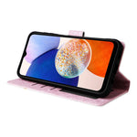 Til Samsung Galaxy A15 4G / 5G Læder Cover RFID Blokerende Flip Folio Lakeret Telefon Etui