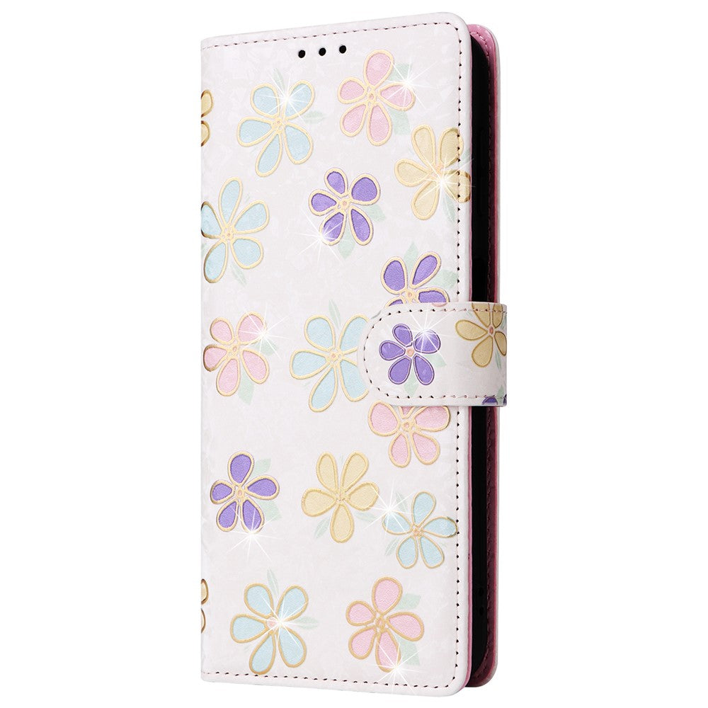 Til Samsung Galaxy A15 4G / 5G Læder Cover RFID Blokerende Flip Folio Lakeret Telefon Etui