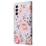 For Samsung Galaxy A05s 4G Case Floral Aesthetic RFID Blocking Leather Phone Cover