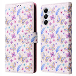For Samsung Galaxy A05s 4G Case Floral Aesthetic RFID Blocking Leather Phone Cover