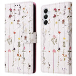For Samsung Galaxy A05s 4G Case Floral Aesthetic RFID Blocking Leather Phone Cover