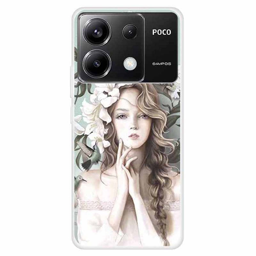 Xiaomi Redmi Note 13 Pro 5G / Poco X6 5G TPU-mobilskal Mönstertryck Baksida