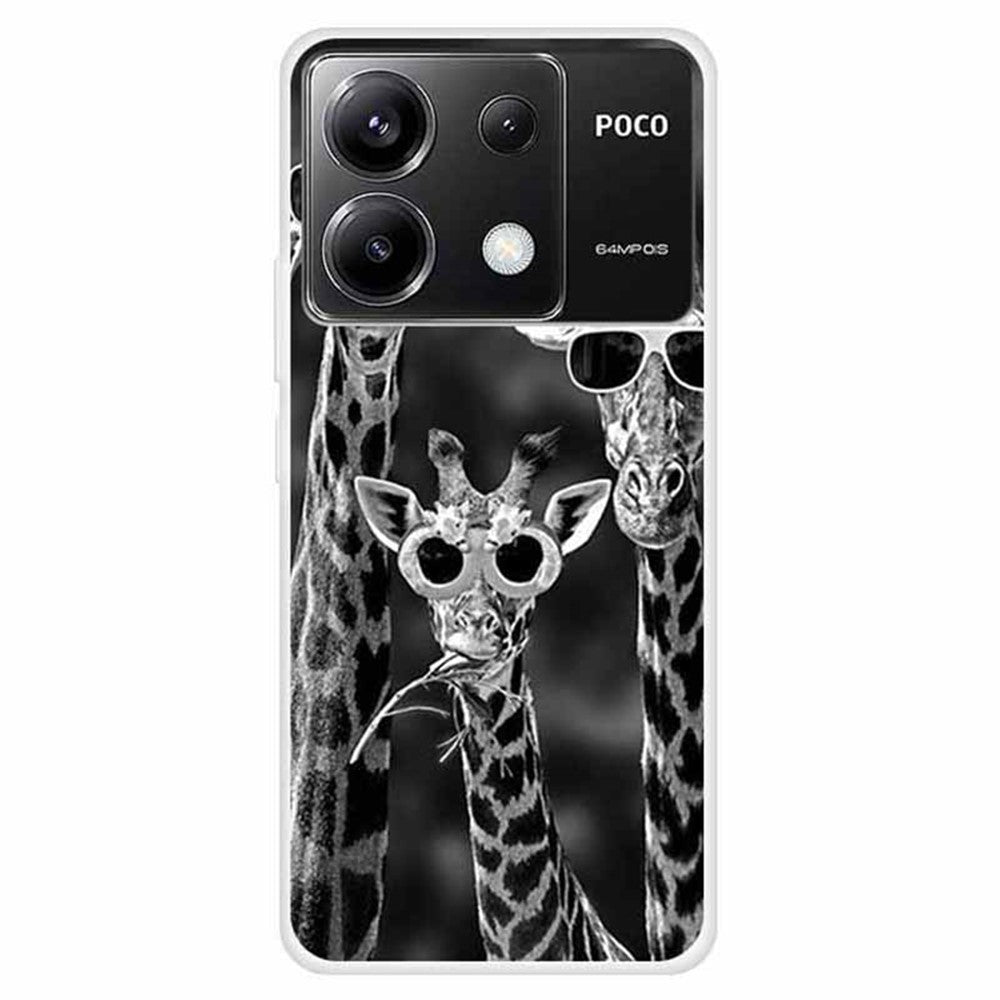 Xiaomi Redmi Note 13 Pro 5G / Poco X6 5G TPU-mobilskal Mönstertryck Baksida