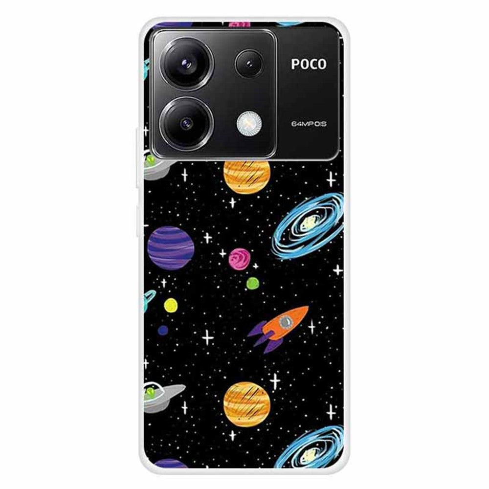 Xiaomi Redmi Note 13 Pro 5G / Poco X6 5G Slim Skal Stötsäkert TPU Mönster mobilskal