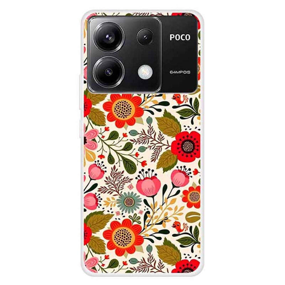 Xiaomi Redmi Note 13 Pro 5G / Poco X6 5G Slim Skal Stötsäkert TPU Mönster mobilskal