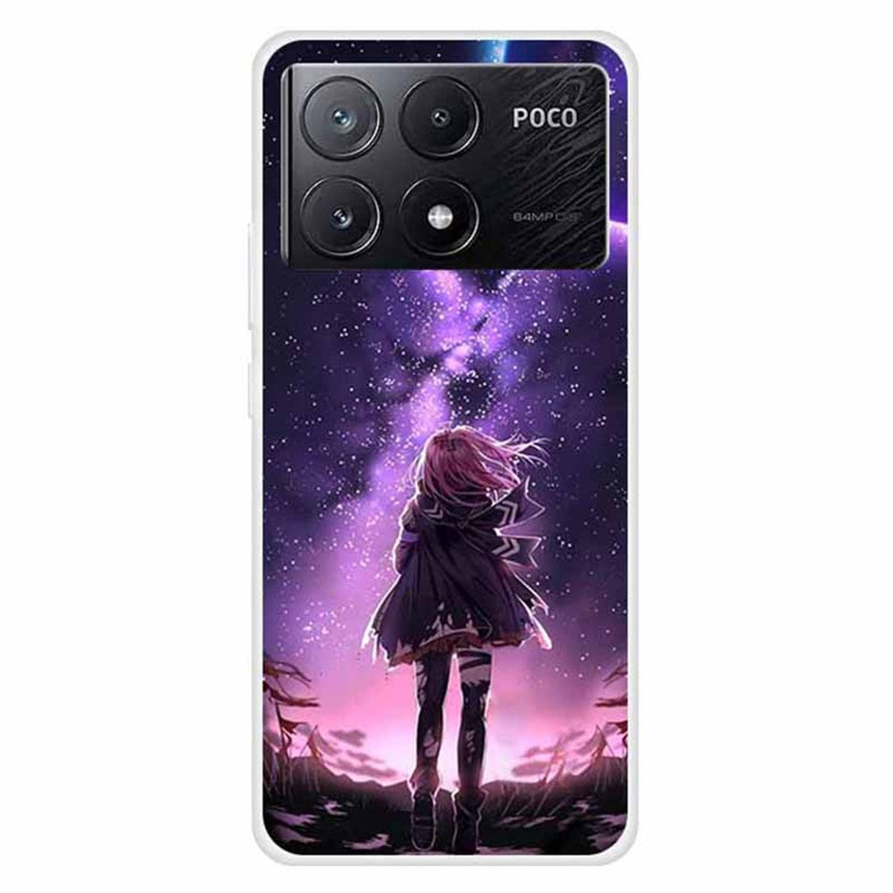 For Xiaomi Poco X6 Pro 5G / Redmi K70E 5G Case TPU Aesthetics Pattern Phone Cover