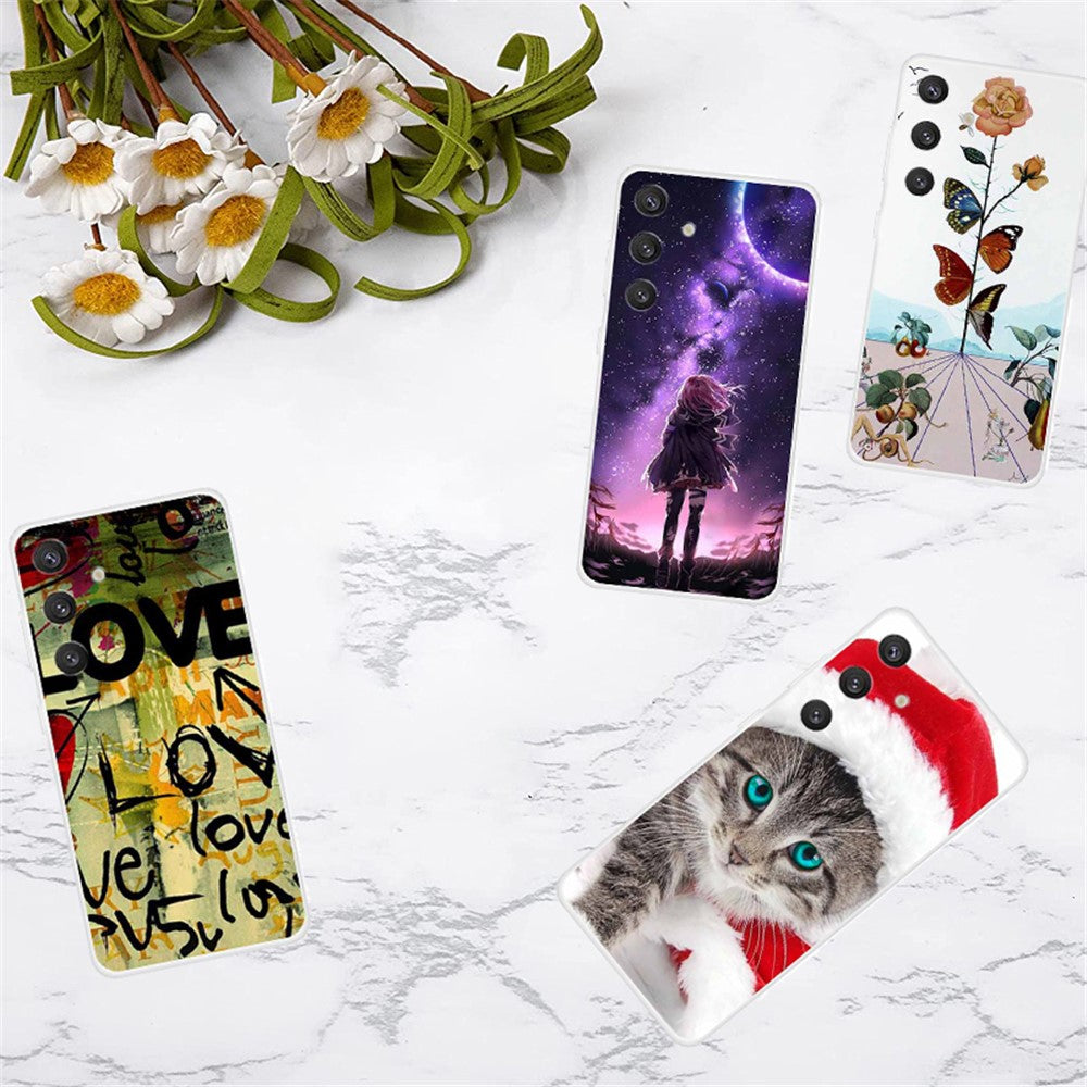 For Samsung Galaxy S24+ Pattern Case Slim Shockproof TPU Phone Cover