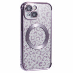 HRF-serie til iPhone 14 TPU-cover Leopardgalvanisering Kompatibel med MagSafe