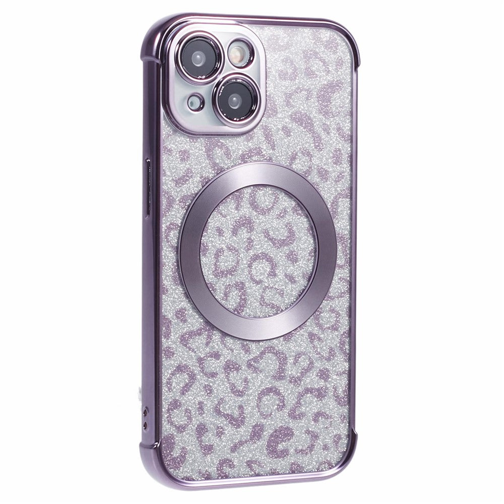 HRF-serie til iPhone 14 TPU-cover Leopardgalvanisering Kompatibel med MagSafe