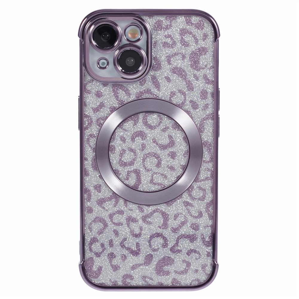 HRF-serie til iPhone 14 TPU-cover Leopardgalvanisering Kompatibel med MagSafe