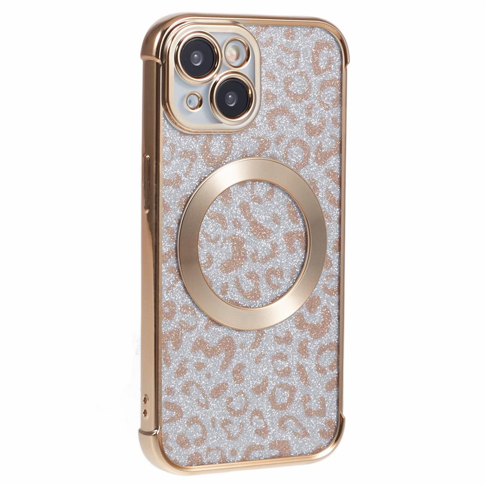 HRF-serie til iPhone 14 TPU-cover Leopardgalvanisering Kompatibel med MagSafe