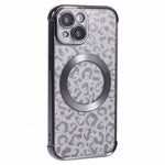 HRF-serie til iPhone 14 TPU-cover Leopardgalvanisering Kompatibel med MagSafe