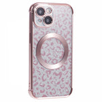 HRF-serie til iPhone 14 TPU-cover Leopardgalvanisering Kompatibel med MagSafe
