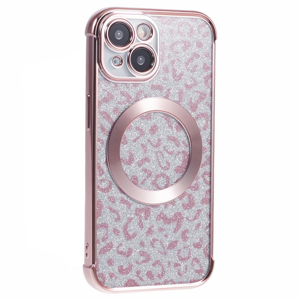 HRF-serie til iPhone 14 TPU-cover Leopardgalvanisering Kompatibel med MagSafe
