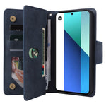 Xiaomi Redmi Note 13 4G mobil Plånboksfodral Nitdekor Läder Stativfodral