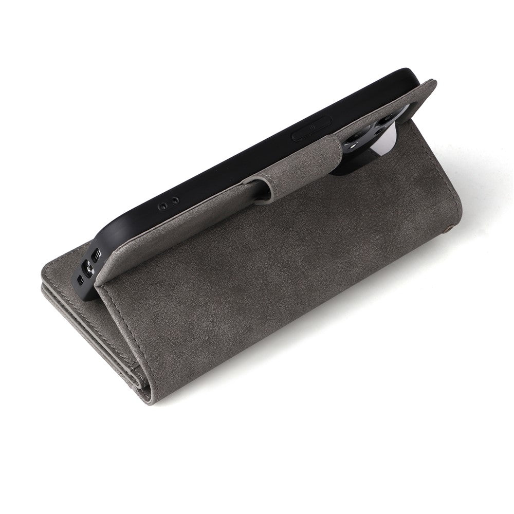 For Xiaomi Redmi Note 13 Pro 4G / Poco M6 Pro 4G Case Leather Wallet Phone Cover Rivet Decor