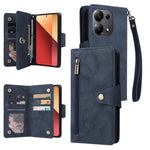 For Xiaomi Redmi Note 13 Pro 4G / Poco M6 Pro 4G Case Leather Wallet Phone Cover Rivet Decor