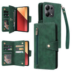 For Xiaomi Redmi Note 13 Pro 4G / Poco M6 Pro 4G Case Leather Wallet Phone Cover Rivet Decor