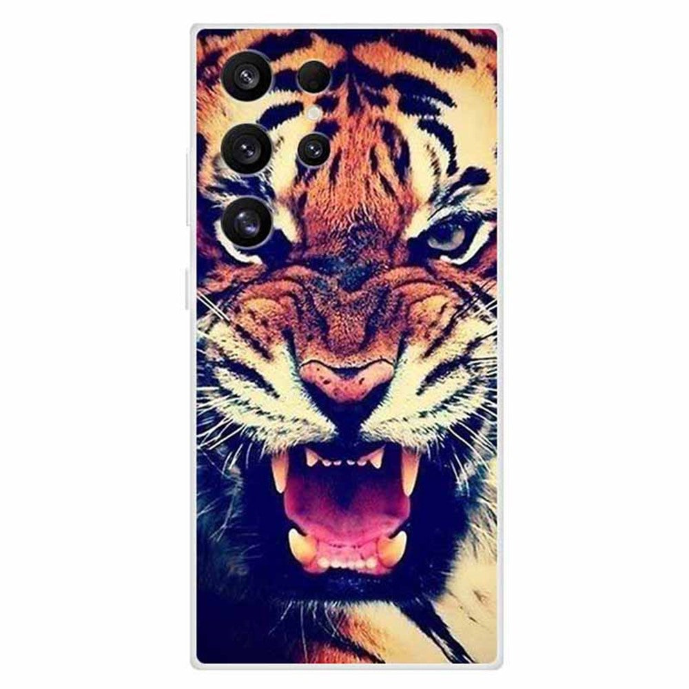 For Samsung Galaxy S24 Ultra Case Soft TPU Pattern Printing Phone Cover