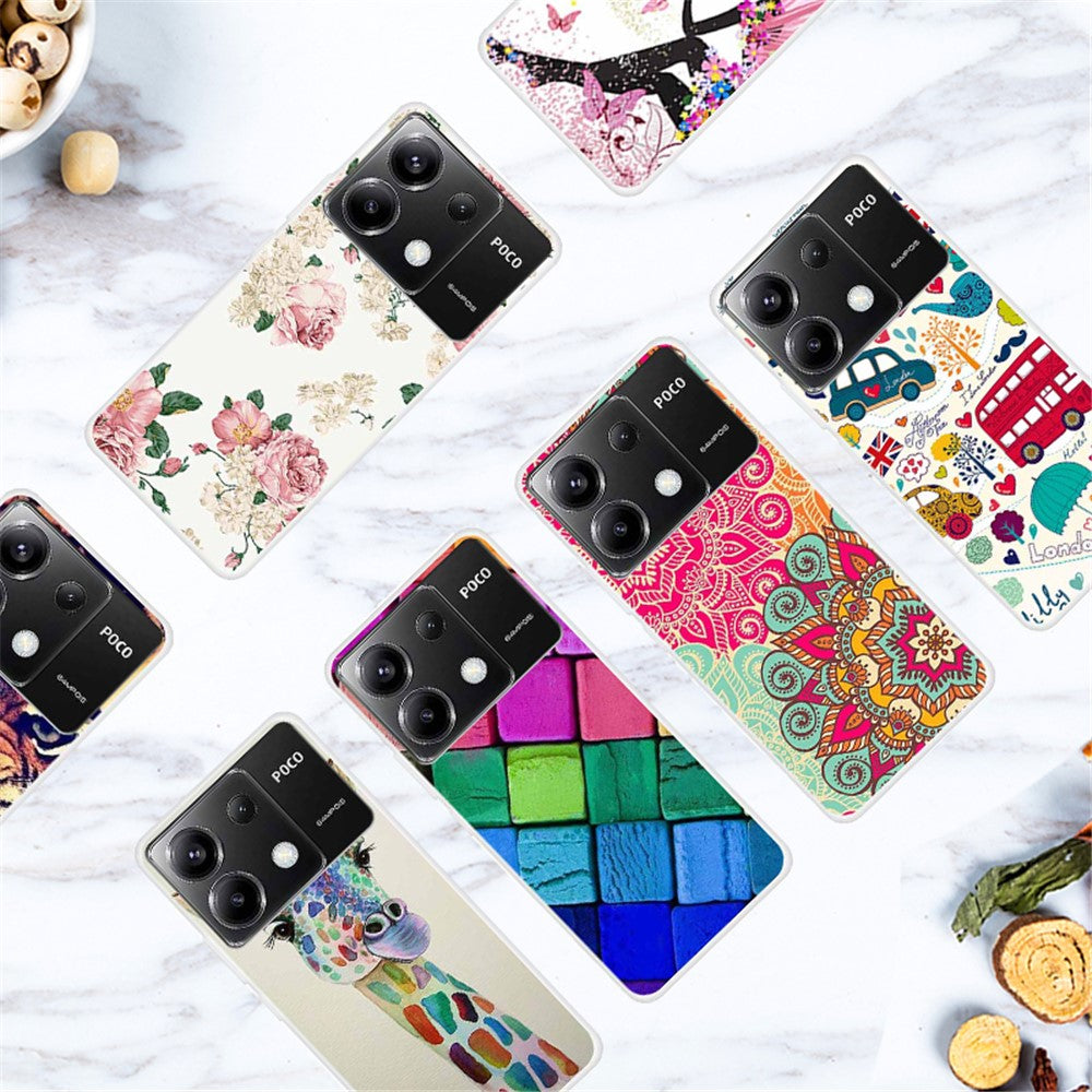 For Xiaomi Redmi Note 13 Pro 5G / Poco X6 5G Case Pattern Printing TPU Slim Phone Cover