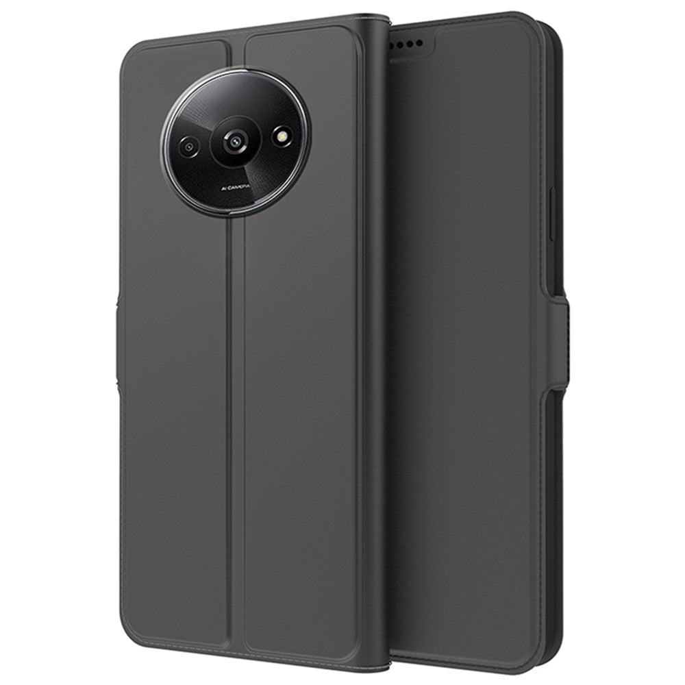 For Xiaomi Redmi A3 4G / Poco C61 4G Leather Case Card Holder Folding Stand Phone Cover