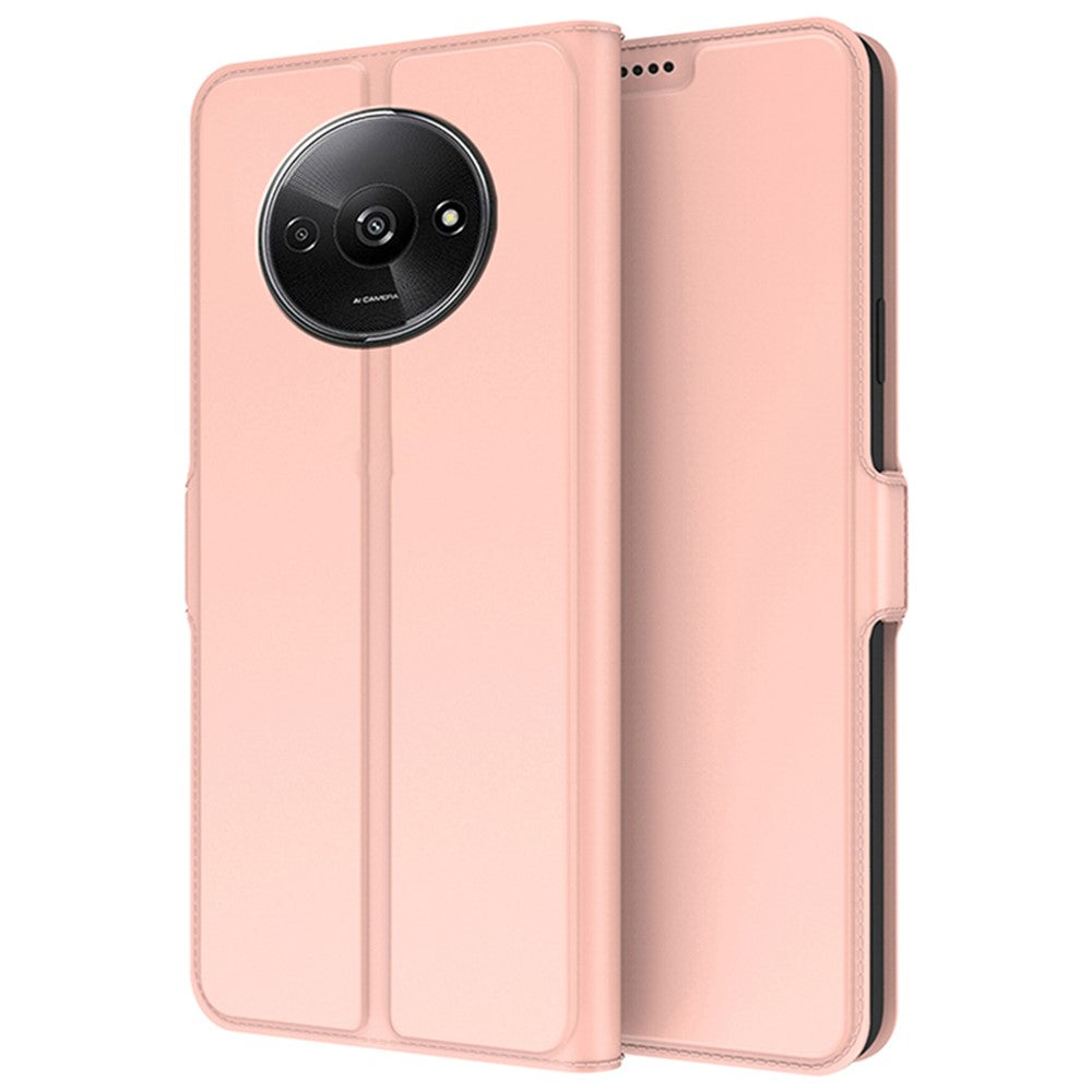 For Xiaomi Redmi A3 4G / Poco C61 4G Leather Case Card Holder Folding Stand Phone Cover