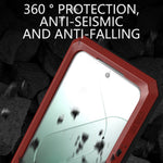 LOVE MEI-etui til Xiaomi 14 Pro med hærdet glasfilm i metal og silikone, robust mobilcover