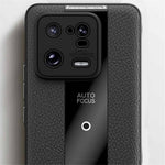 Q.COO For Xiaomi 13 Pro 5G Shockproof Case Textured PU Leather+TPU+Acrylic Phone Protector