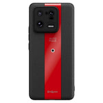 Q.COO For Xiaomi 13 Pro 5G Shockproof Case Textured PU Leather+TPU+Acrylic Phone Protector