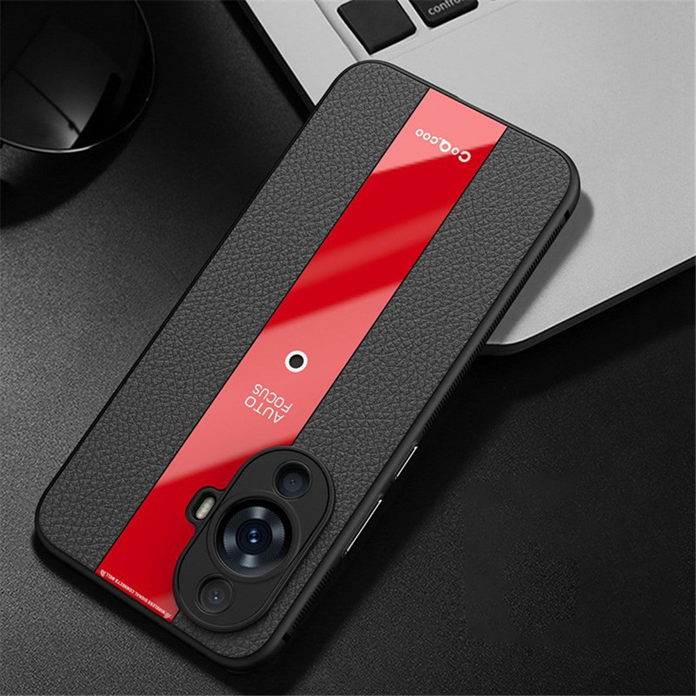 Q.COO För Huawei Nova 11 Pro / Nova 11 Ultra Skal Halkfritt TPU+Akryl+Läder Mobilskydd