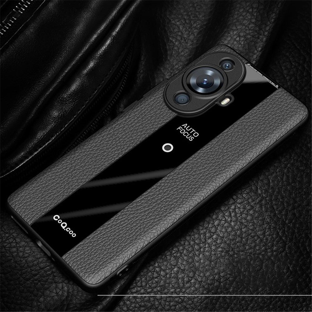 Q.COO För Huawei Nova 11 Pro / Nova 11 Ultra Skal Halkfritt TPU+Akryl+Läder Mobilskydd