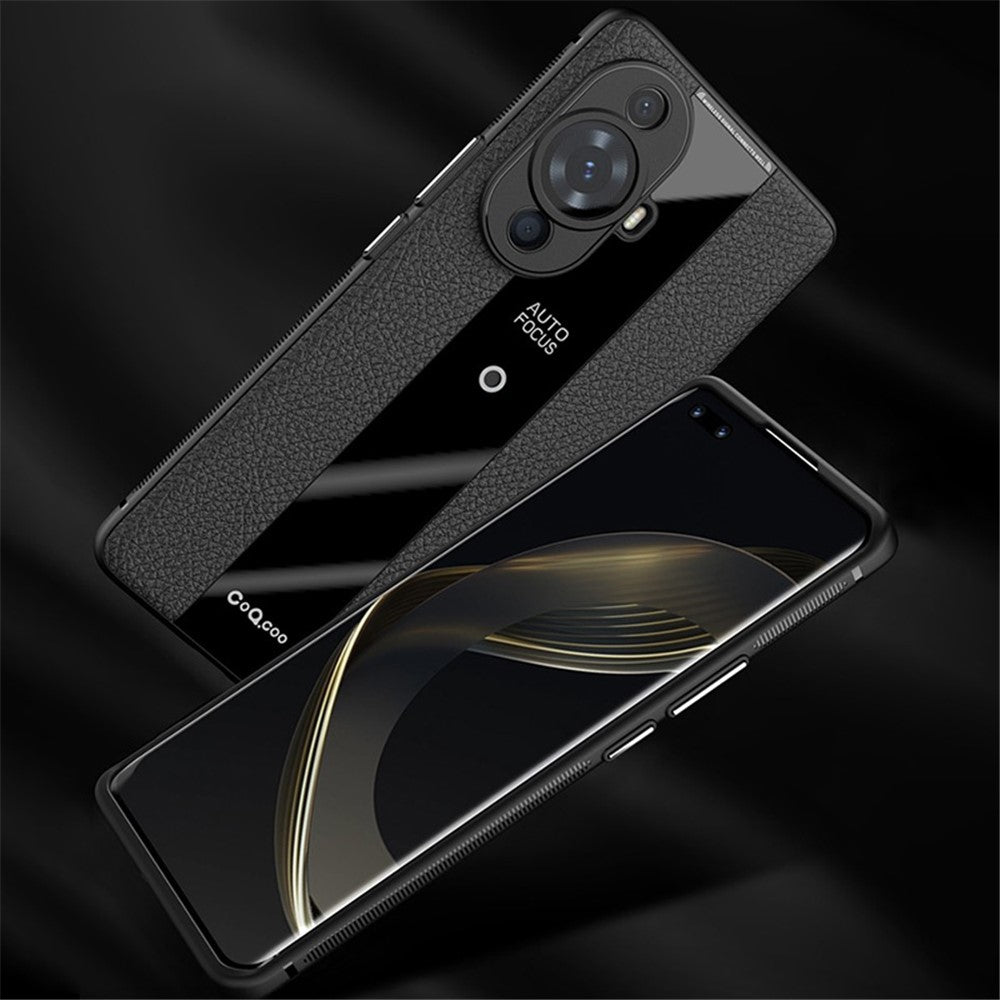 Q.COO For Huawei nova 11 Pro / nova 11 Ultra Case Non-slip TPU+Acrylic+Leather Phone Protector