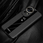 Q.COO For Huawei nova 12 5G Case Bump Proof Textured PU Leather+TPU+Acrylic Smart Phone Shell
